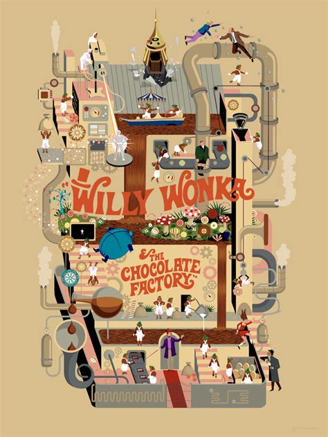 Mondo To Release Willy Wonka & The Chocolate Factory Print By Adam ...