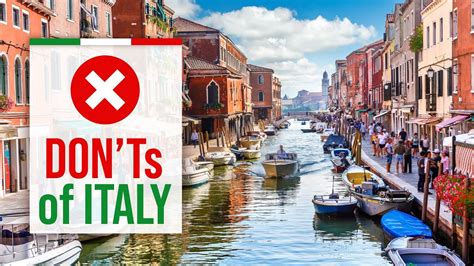 What NOT to do in ITALY – DON'Ts of Italy [2021 Travel Guide] | Travelideas