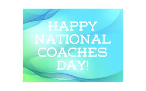 Happy National Coaches Day - October 6th | Tomorrow River Schools