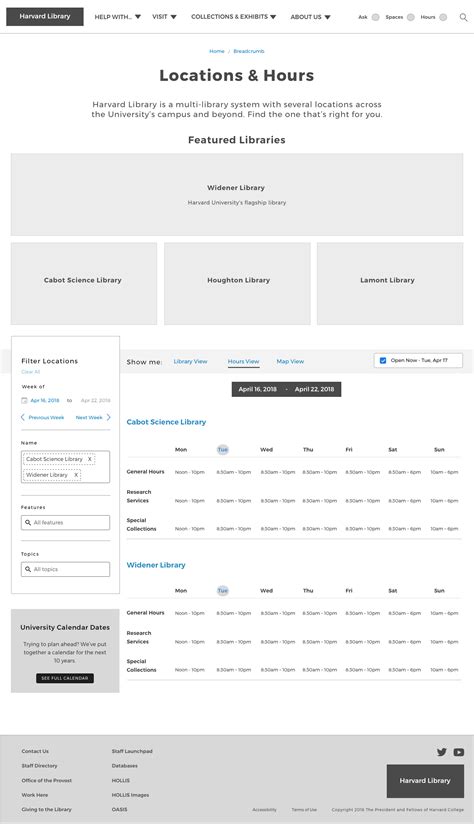 Harvard Library Redesign — Nedret Sahin