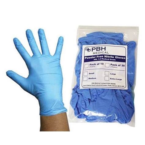 Economy Blue Nitrile Gloves - Small Packs