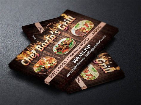 Catering Business Card - 19+ Examples, Illustrator, Word, Pages, Photoshop, Publisher