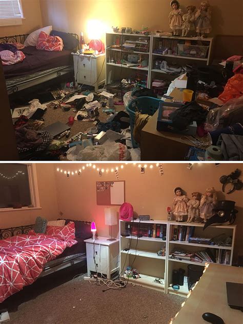 28 Before & After Bedroom Photos Of People Who Suffer From Depression ...