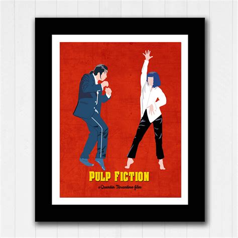 Pulp Fiction Dance Scene Minimalist Poster Buy 2 Get 1 - Etsy Australia