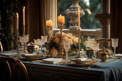 Premium AI Image | table setting