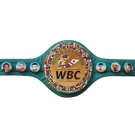 WBC CHAMPIONSHIP BOXING GOLD PLATED LEATHER BELT - Boxing