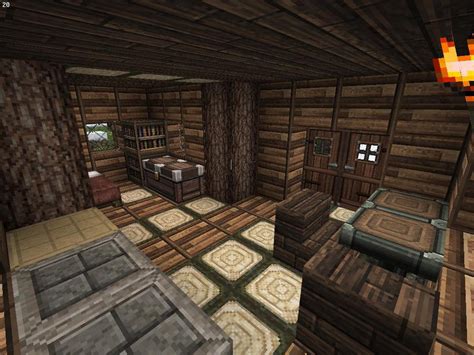 Minecraft Hunter's Wooden Cabin Interior #2 by lilgamerboy14 on DeviantArt