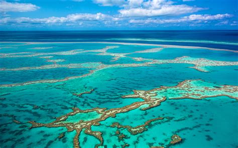 Download wallpapers Great Barrier Reef, 4k, Coral Sea, Whitsunday ...