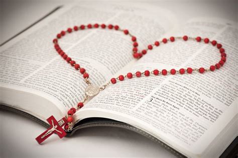 Bible and Rosary stock photo. Image of pray, scripture - 8371570