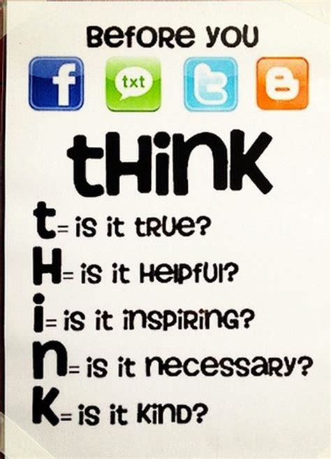 Think Before You Post Quotes. QuotesGram