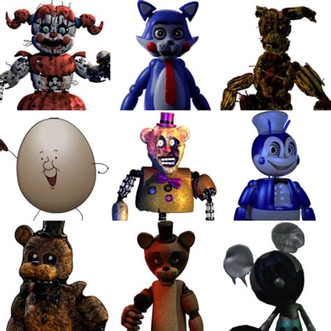 Create a Notable FNAF Fangame Characters 6.0 Tier List - TierMaker