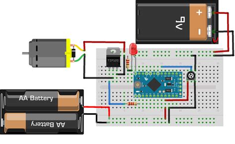 How to Control DC Motors With an Arduino and a TIP120 Darlington Transistor - Circuit Basics