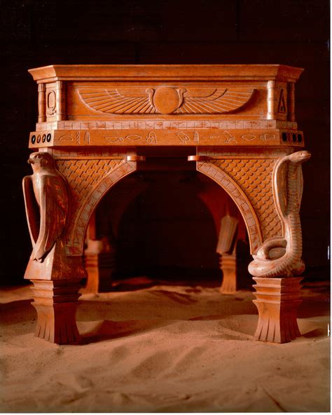 Egyptian Desk – Paul Rolfe Woodcarving