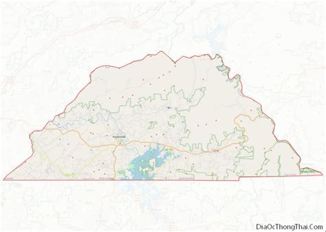 Map of Clay County, North Carolina - Thong Thai Real