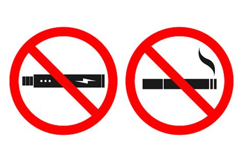 No Smoking Sign No Vaping Sign Vector Stock Illustration - Download ...