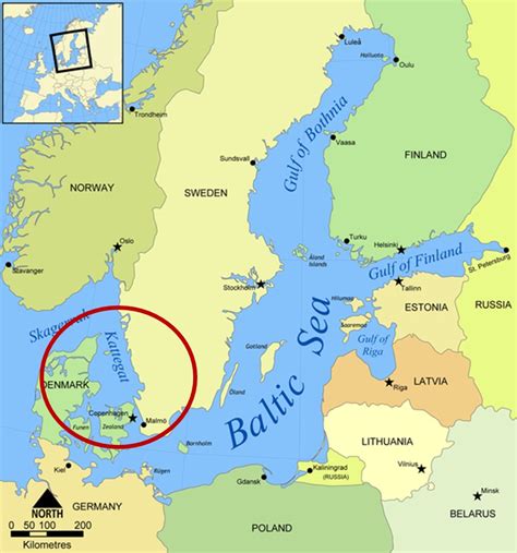 Kattegat On Europe Map