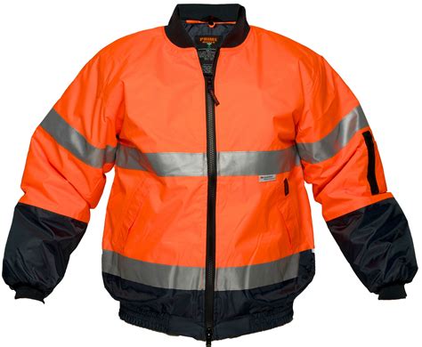 Hi Vis Bomber Jacket with tape - Jumpers, Jackets & Vests - SAFETY WEAR