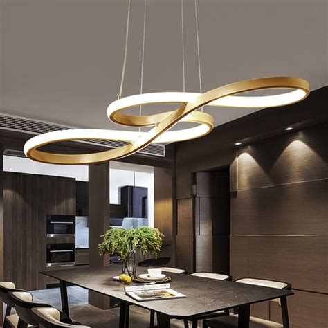 LED Chandelier Dining Room Ceiling Light Acrylic Restaurant Kitchen ...