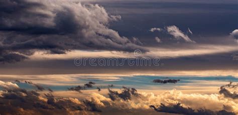 Yellow Clouds Sunset Background Stock Photo - Image of orange, beauty ...