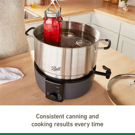 Ball EasyCanner 21-Quart Electric Water Bath Cooker, Fresh Home Pot ...