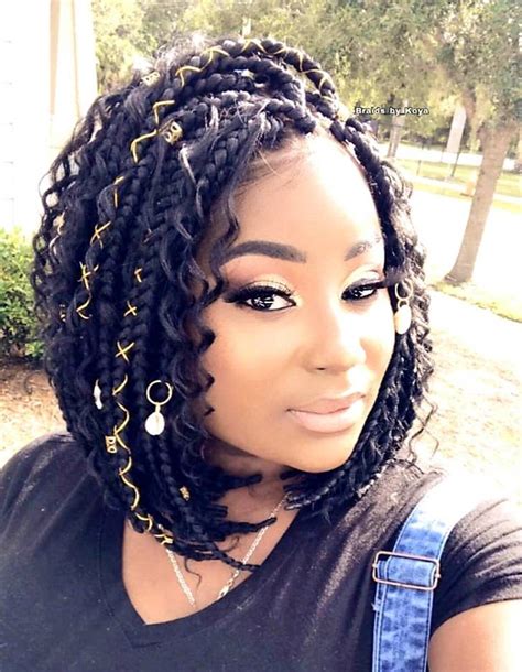 Ready to shipGhana bob box goddess braided wig. 134 lace | Etsy | Braids with curls, Bob braids ...