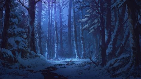 The Best 10 Scenery Anime Forest Background Night