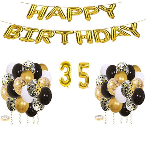 Gold Birthday Balloon Set 35 Years | Shop Today. Get it Tomorrow ...