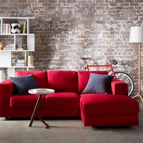 Living Room Ideas With Red Sofa - Apartment Layout