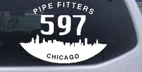 Pipe Fitters Local 597 Decal Car or Truck Window Decal Sticker - Rad ...