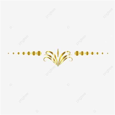 Gold Dividers Vector Art PNG, Gold Dividing Line, Gold Vector, Line ...