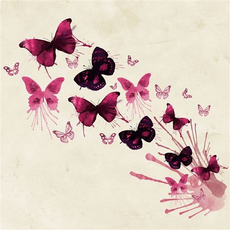 Butterflies Watercolor Art Free Stock Photo - Public Domain Pictures