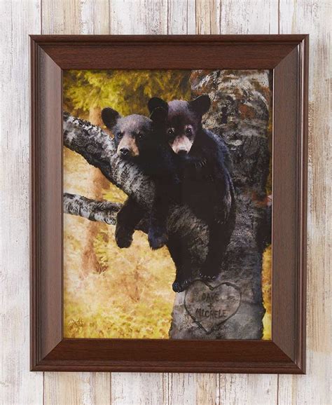 Framed Personalized Wildlife Bear Prints | Wildlife prints, Deer print ...