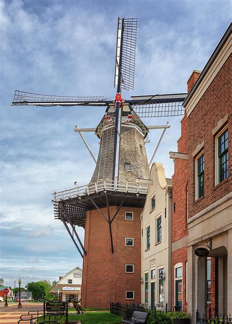 Windmill and Historical Village Museum - Pella Iowa Photograph by Susan ...