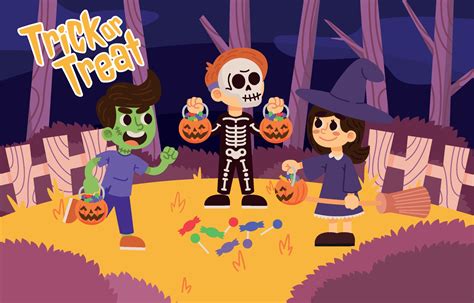 Group of Kids Celebrate Halloween Party 3260736 Vector Art at Vecteezy