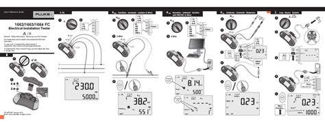 FLUKE 1662 FC QUICK REFERENCE MANUAL Pdf Download | ManualsLib