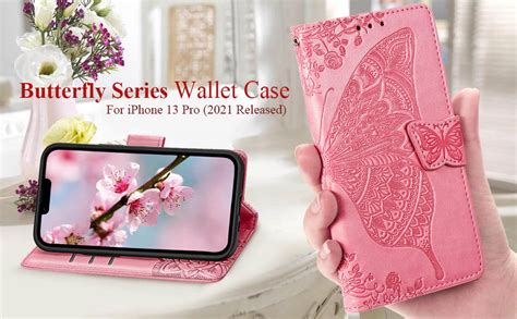 Amazon.com: KRHGEIK for iPhone 13 Pro Case Wallet for Women,Flip Folio ...