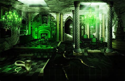 Slytherin Common Room by audofit.deviantart.com on @deviantART Slytherin Room, Slytherin Common ...