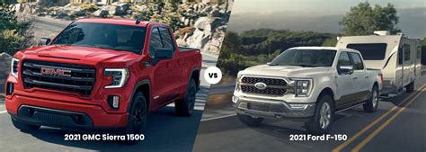 The 2021 Ford F-150 vs. GMC Sierra | Mandal Buick GMC