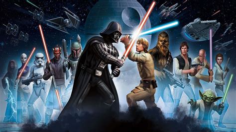 Download Star Wars Luke Skywalker Vs Darth Vader Picture | Wallpapers.com