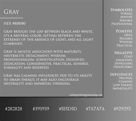 Meaning of Color Gray - Symbolism, Psychology & Personality