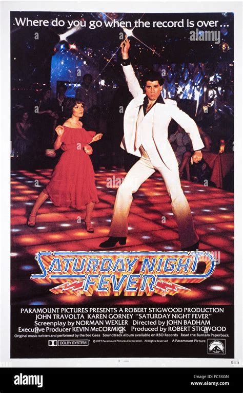 Saturday Night Fever - Movie Poster - 1977 Stock Photo - Alamy