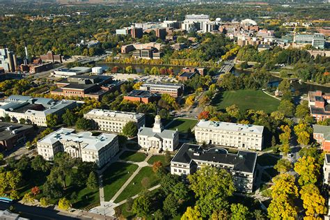 The University of Iowa Campus looking west from Old Capitol and the Pentacrest. | Our Iowa Heritage