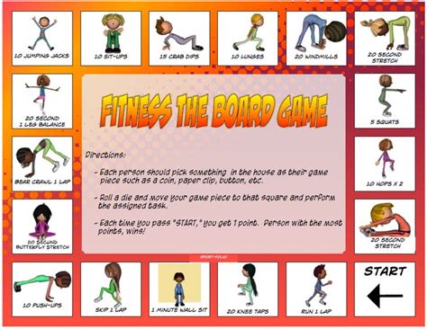 Fitness The Board Game | Physical education lessons, Physical education activities, Elementary ...