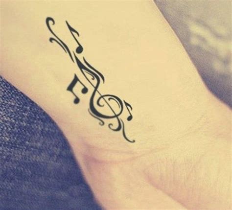 115 Creative Musical Note Tattoo Designs – Body Art Guru