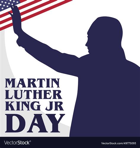 Mlk day united states of america Royalty Free Vector Image