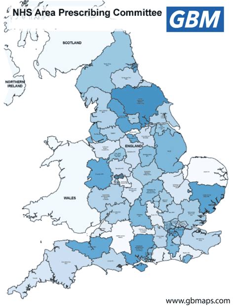 NHS Boundary Maps. Most common vector editable NHS Boundaries