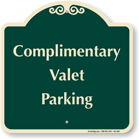 Valet Parking Signs