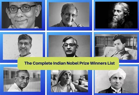 The Complete Indian Nobel Prize Winners List! - GetLitt!