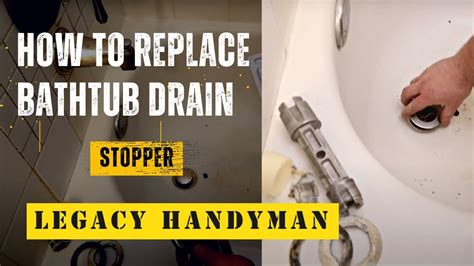 How To Replace Bathroom Tub Drain Stopper - Artcomcrea