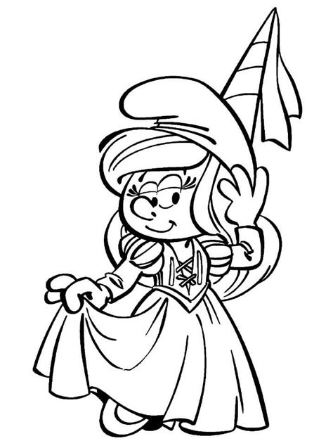 smurfette coloring page transparent png the smurfs ready for download